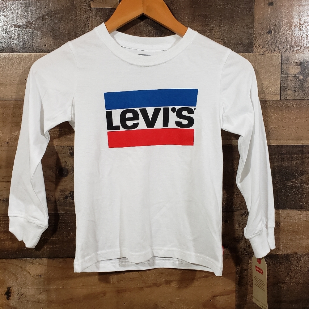 Levi's NWT logo graphic front‎ long sleeve shirt